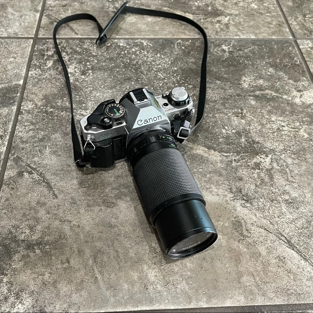Canon AE-1 Program SLR Camera + 55mm Lens